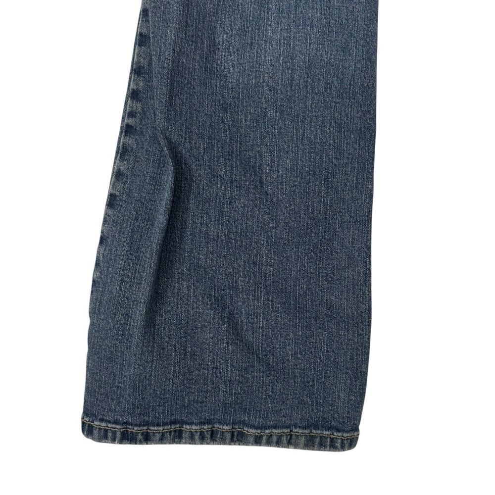 Silver Jeans Dark Wash Blue Cotton Denim Flare Leg Jeans Distressed size 31/33 - Picture 6 of 14